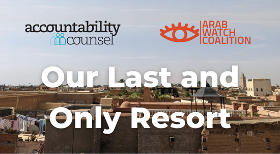 NEW REPORT: OUR LAST AND ONLY RESORT