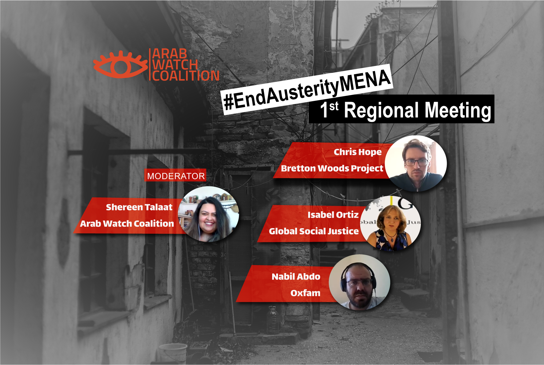 First meeting to launch the regional campaign against Austerity policies in the MENA region