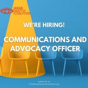 WE ARE HIRING! Communications and Advocacy Officer